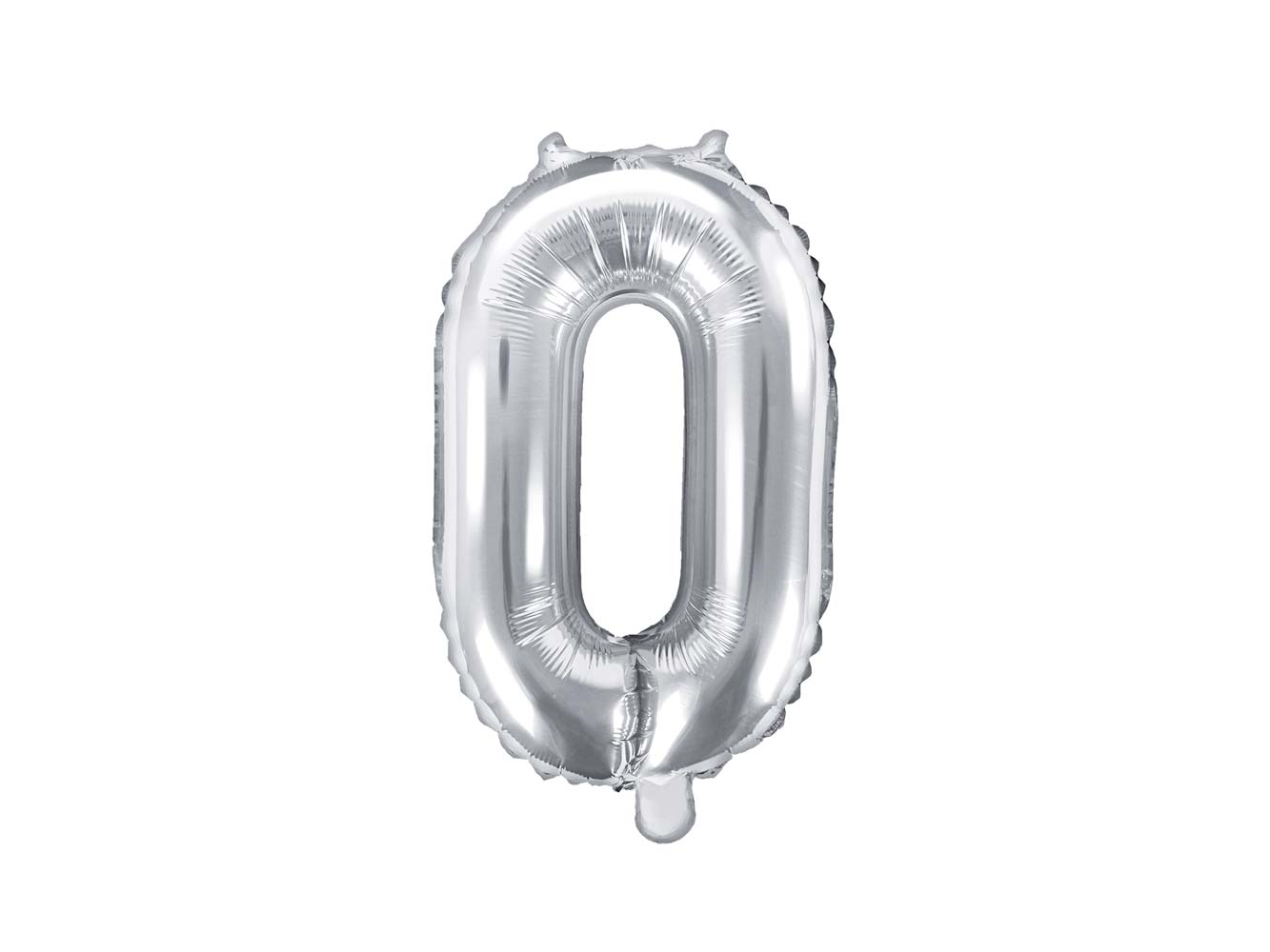 Balón fóliový číslo "0" STRIEBORNÝ / 35cm | ♥ DITIPO.sk