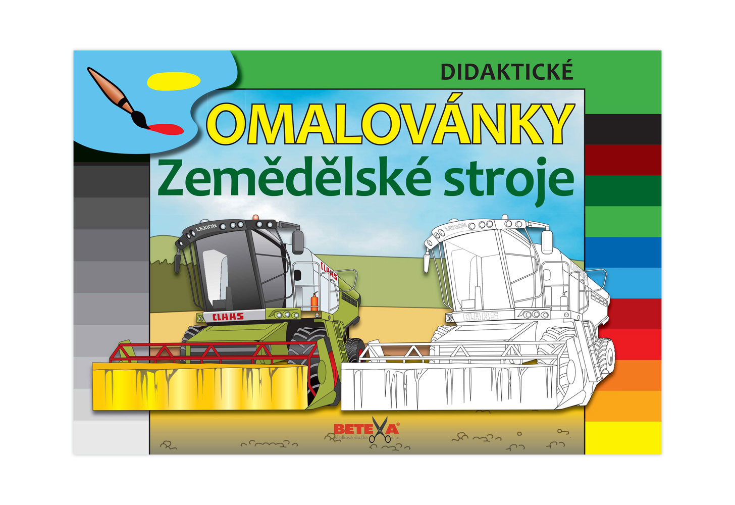 Poľnohospodárske stroje - Omaľovánky | ♥ DITIPO.sk
